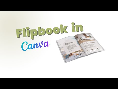 Turn your regular pages into a Flipbook using applications in Canva.