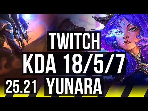 TWITCH & Senna vs YUNARA & Bard (ADC) | Godlike | EUW Master | 25.21