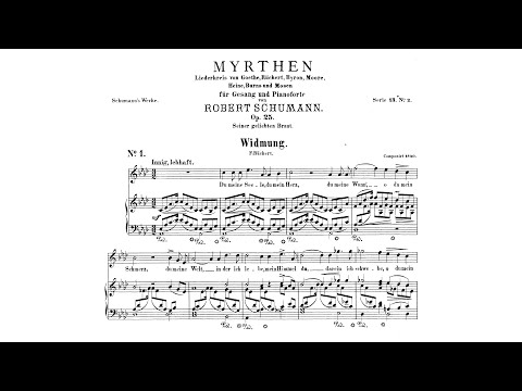 Robert Schumann - Myrthen, op. 25 [With score]