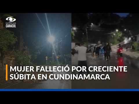 Lluvias en Cundinamarca dejan una mujer muerta en vía San Joaquín–La Mesa: ¿qué sucedió?