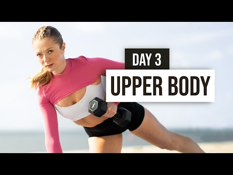 DAY 3 - 25 MIN UPPER BODY (The Grow Games) Tone and Build Strength With Weights At Home