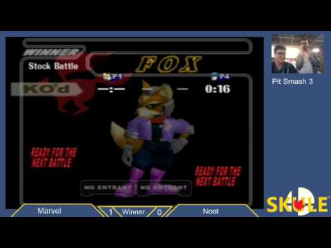 Pit Smash 2.3 Melee - Marvel(Fox) vs noot(Marth)