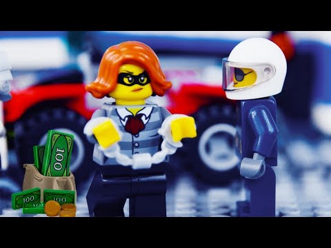 LEGO City House Robbery STOP MOTION Cops And Robbers: Catch The Crooks | WildBrain