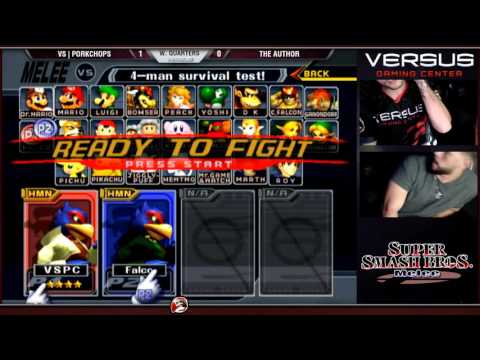 Versus Melee Weekly 12/27/15 - Winners Round 5 - VS|Porkchops (Default) vs The Author (Green)