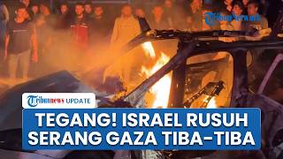 Israel Kembali Mengamuk di Kota Gaza, Hantam Mobil di Jalanan hingga Picu Kobaran Api Besar