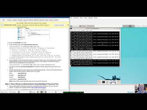 CBROPS - 5.1.5 Lab - Tracing a Route