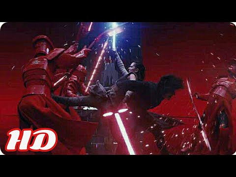STAR WARS 8 Rey and Kylo Ren vs Snoke HD Final Scene The Last Jedi