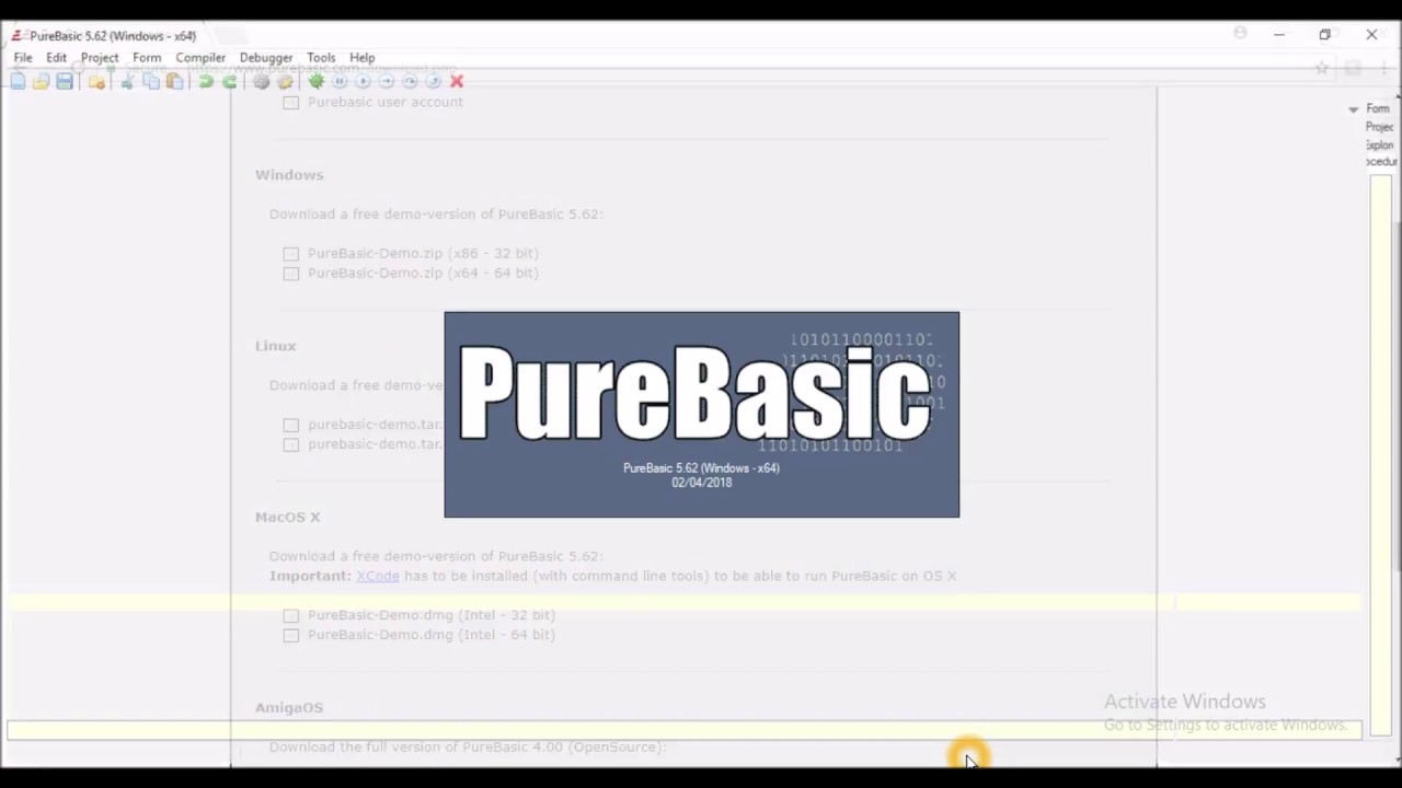 Purebasic - Hello World Program