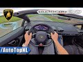 LAMBORGHINI Huracan EVO Spyder LOUD POV Test Drive By AutoTopNL