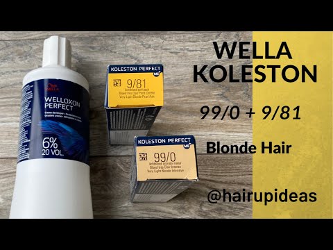 WELLA KOLESTON PERFECT - Shades 99/0 + 9/81 root coverage for blondes