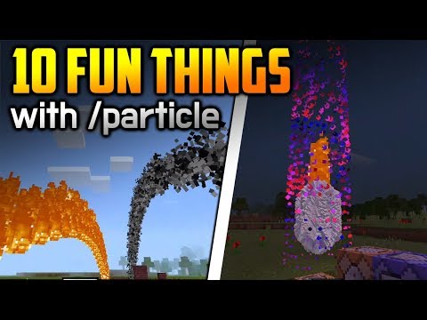 10 Fun Things To Do With /particle Command!! - Minecraft PE 1.8.0.8+