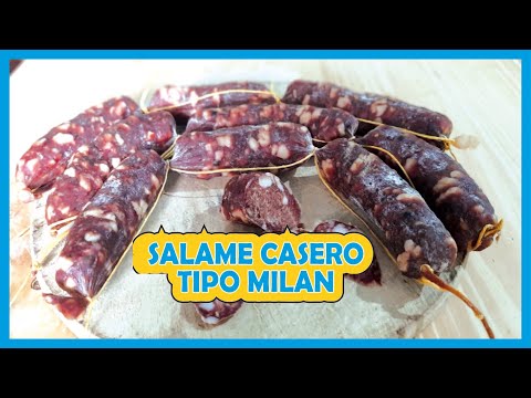 Como hacer SALAME CASERO tipo Milan en 20 dias / How to make Milan-style HOMEMADE SALAMES in 20 days