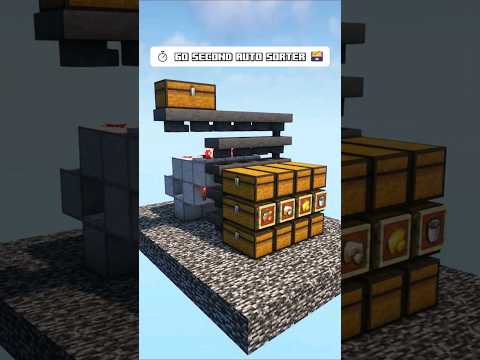 Minecraft Auto Sorter | 60 Second Easy Tutorial