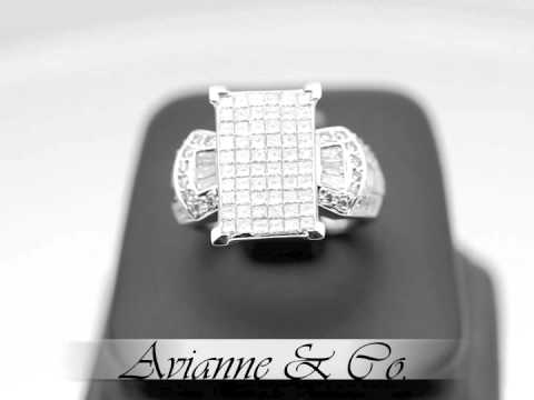 14K White Gold Diamond Engagement Ring 2.30 Ctw