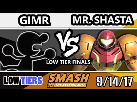 STR 2017 Smash 4 Low Tiers Finals- VGBC | GimR (G&W) Vs. Mr. Shasta (Samus) - Smash WiiU