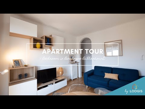 Apartment Tour // Furnished 38m2 in Boulogne-Billancourt – Ref : 2H122146