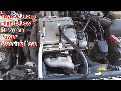 Toyota Camry V6 / Lexus ES300 Power Steering Leak - High & Low Pressure Lines Replacement Fix