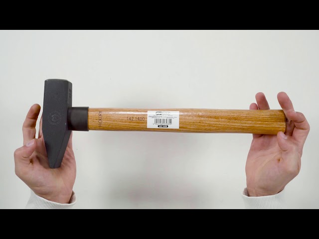 Video teaser for KS TOOLS 142.1400 Schlosserhammer mit Hickorystiel 1000g (Unboxing)