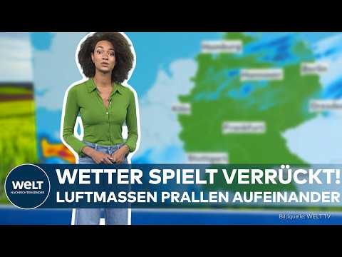 Video Thumbnail: WETTER-CHAOS IN DEUTSCHLAND: Warme und kalte Luftmassen prallen aufeinander! Das sind die Folgen