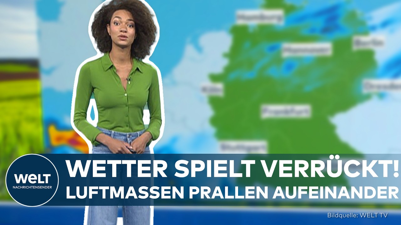 WETTER-CHAOS IN DEUTSCHLAND: Warme und kalte Luftmassen prallen aufeinander! Das sind die Folgen