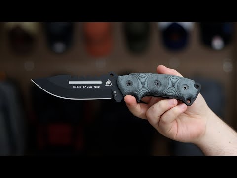 TOPS Knives Steel Eagle 105C With Saw Hunter Point Black TOPS Knives Steel Eagle 105C With Saw Hunter Point Black