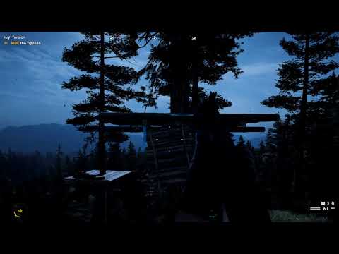 Crazy Zip-line Sequence to Stash Location "Far Cry 5"