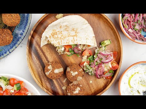 Falafel Pita Sandwich with Tahini Sauce video thumbnail