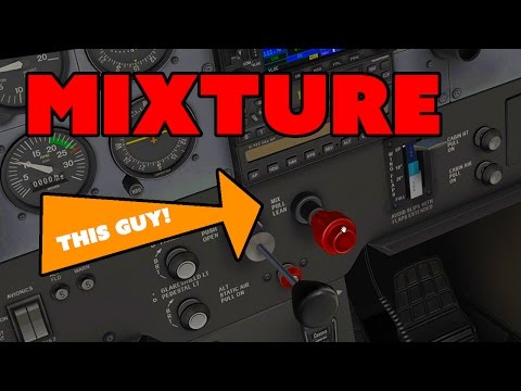 What is Mixture for aircraft? Find out about the big RED knob!