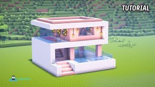 Minecraft: How To Build A Easy Modern House &amp; Interior With Secret Room!