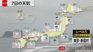 9月7日の天気