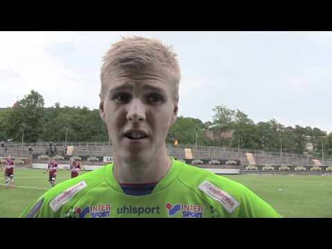 Fredrik Andersson efter 6-0 mot IK Sleipner