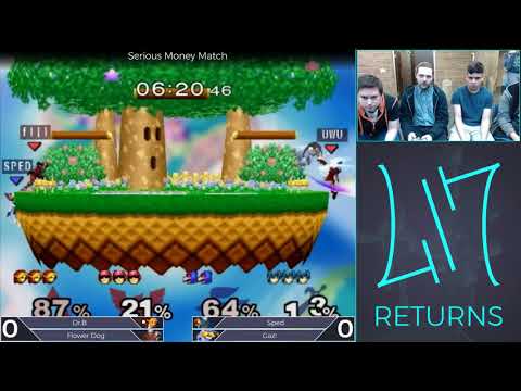 417 Returns Melee Doubles - Dr.B|Flower Dog (Link,Falcon,Samus,Fox) vs. Sped|Gaz! (Falco,Marth) RR