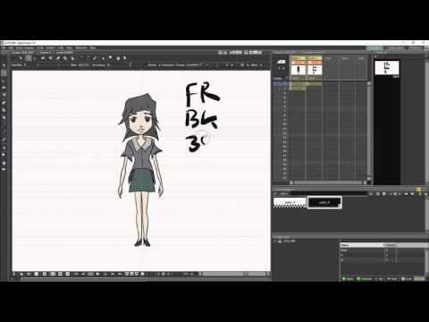 Opentoonz Tutorial 13 Cutout Rigging Using Plastic (Part 1)