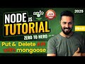 Node JS Tutorial In Hindi 56 Make PUT DELETE REST API With Mongoose