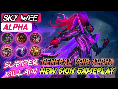 General Void Alpha, Supervillain New Skin Gameplay - Sky Wee Alpha | Mobile Legends