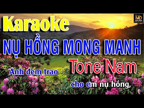 Nụ Hồng Mong Manh Karaoke Tone Nam (Dm - Rê Thứ) Nhạc Sống Beat Chuẩn Hay Nhất | Minh Danh