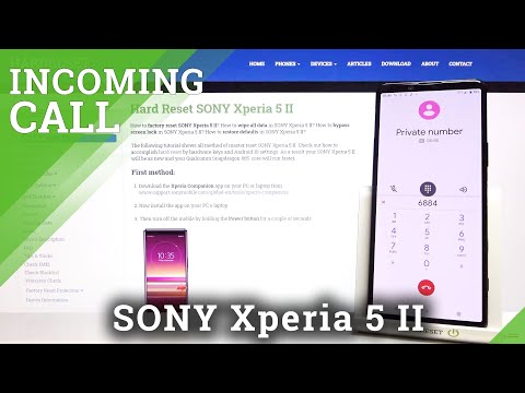 Incoming Call Screen & Options - Sony Xperia 5 II