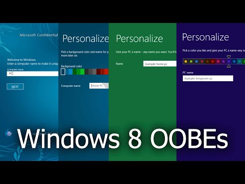 Windows 8 OOBE Evolution!
