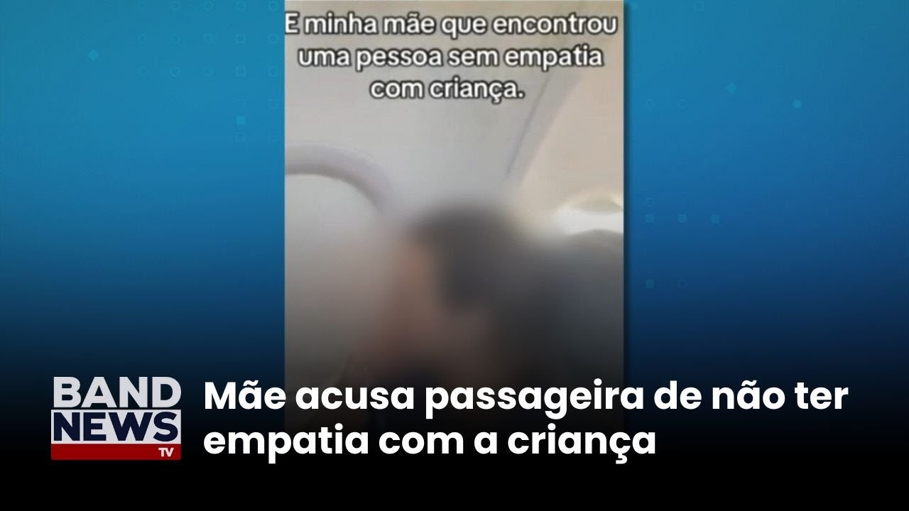 Mulher se recusa a trocar de assento com criança em voo | BandNewsTV