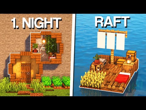Minecraft: 3 Day One Starter Houses!
