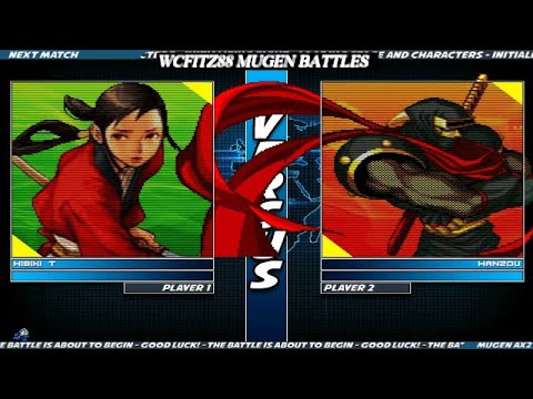WCFITZ88 MUGEN Battles | Hibiki Takane (CVS2) vs Hanzo Hattori (Samurai Shodown)