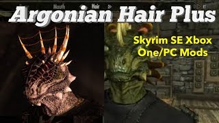 Argonian Hair Plus Skyrim SE Xbox One/PC Mods