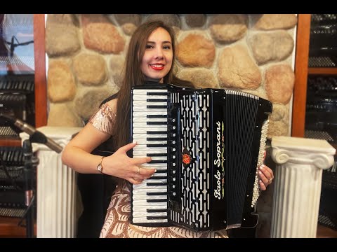 PSPRO41120BKD - Black Decorated Paolo Soprani Professionale Piano Accordion LMMH 41 120 $5499