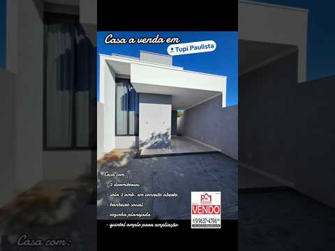 Imóvel em Tupi Paulista! Casa Nova!