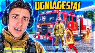 24h Tapau netikru Ugniagesiu!?🔥| GTA RP Lietuviškai | GTAKaimeliai.lt
