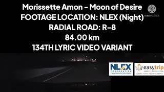 (NLEX NIGHT VARIANT) Morissette Amon - Moon of Desire (Lyrics)