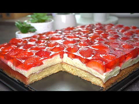 Dieser Erdbeerkuchen mit Mascarpone ist so lecker, dass ich ihn jedes Wochenende backe!