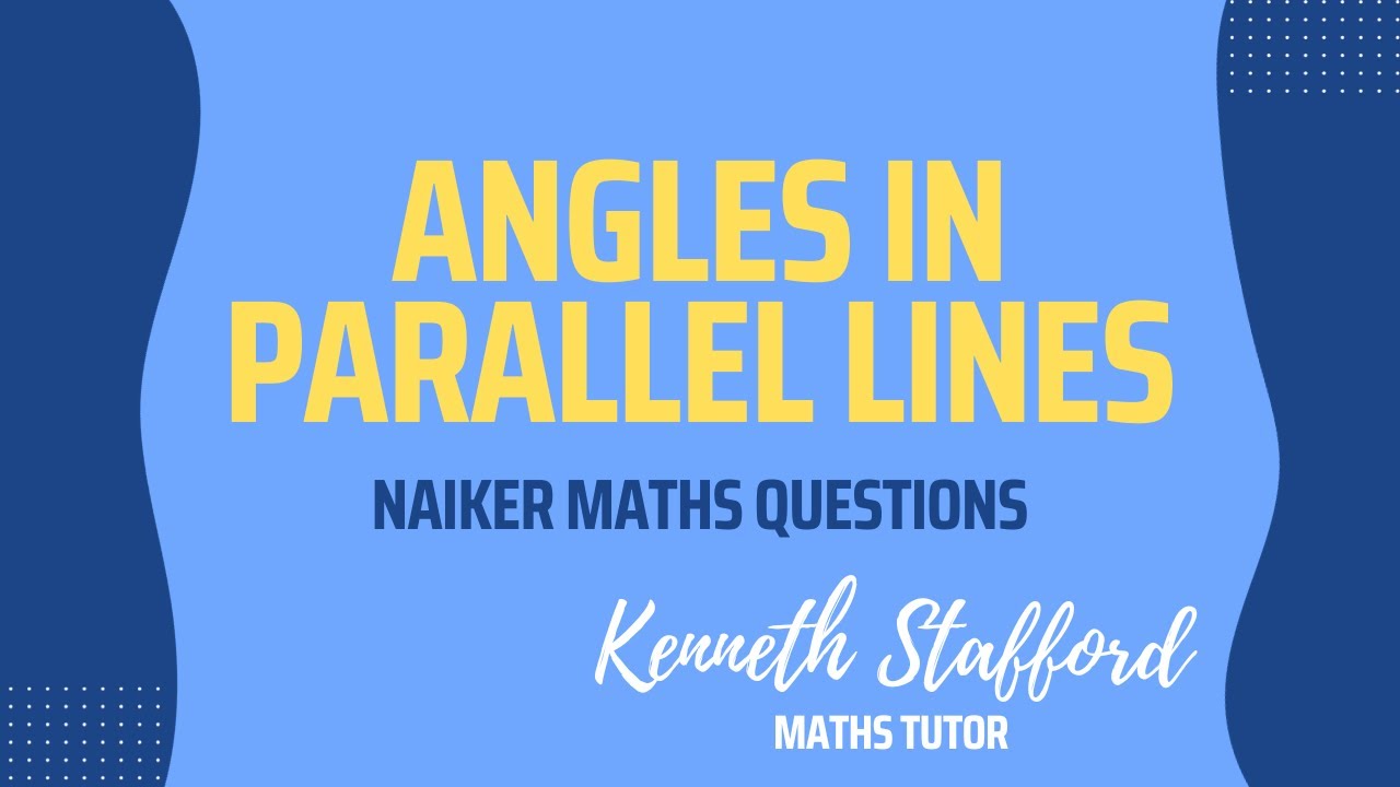 Angles in Parallel Lines. Naiker Maths Worksheet Solutions.