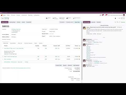 Odoo auto-creates projects from sales orders demo video thumbnail