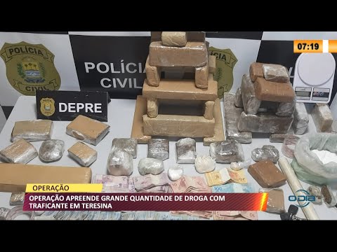 Operacão apreende grande quantidade de drogas com traficante em Teresina 18 08 2021
